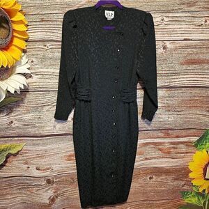 V.I.P petite black dress Women's 10 pre-owned